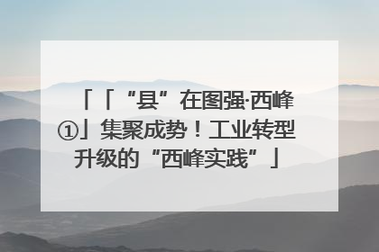 「“县”在图强·西峰①」集聚成势！工业转型升级的“西峰实践”