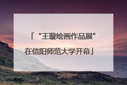 “王璇绘画作品展”在信阳师范大学开幕
