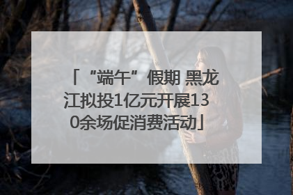 “端午”假期 黑龙江拟投1亿元开展130余场促消费活动