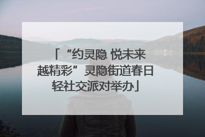 “约灵隐 悦未来 越精彩”灵隐街道春日轻社交派对举办