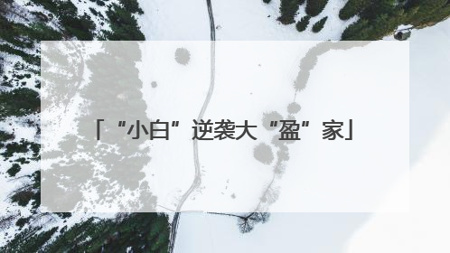 “小白”逆袭大“盈”家