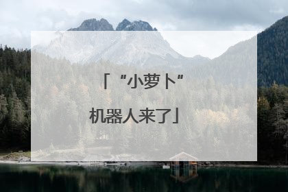 “小萝卜”机器人来了