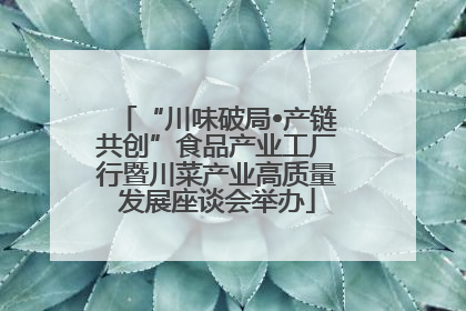 “川味破局•产链共创”食品产业工厂行暨川菜产业高质量发展座谈会举办
