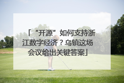 “开源”如何支持浙江数字经济？乌镇这场会议给出关键答案