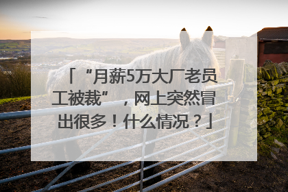 “月薪5万大厂老员工被裁”，网上突然冒出很多！什么情况？