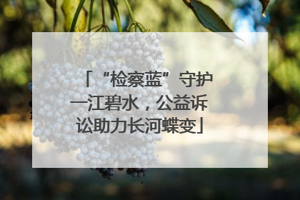 “检察蓝”守护一江碧水，公益诉讼助力长河蝶变