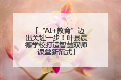 “AI+教育”迈出关键一步！叶县晨德学校打造智慧双师课堂新范式