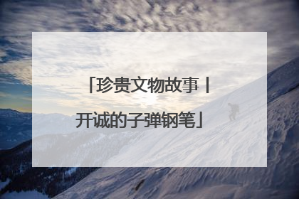 珍贵文物故事丨开诚的子弹钢笔