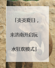 炎炎夏日，来济南开启玩水狂欢模式