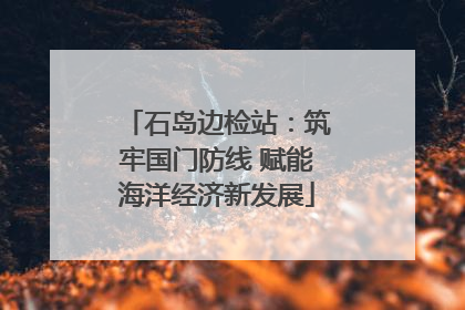 石岛边检站：筑牢国门防线 赋能海洋经济新发展