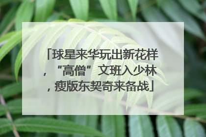 球星来华玩出新花样，“高僧”文班入少林，瘦版东契奇来备战