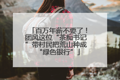 百万年薪不要了！团风这位“茶痴书记”带村民把荒山种成“绿色银行”