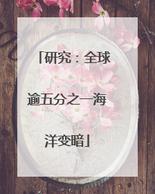 研究：全球逾五分之一海洋变暗