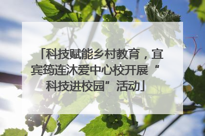 科技赋能乡村教育，宜宾筠连沐爱中心校开展“科技进校园”活动