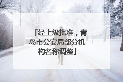 经上级批准，青岛市公安局部分机构名称调整