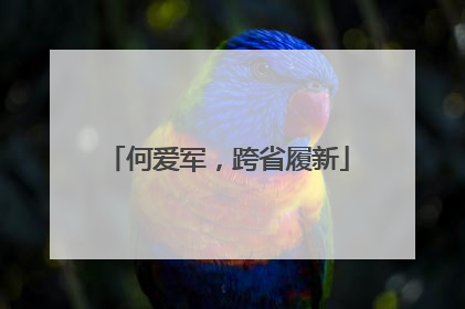 何爱军，跨省履新