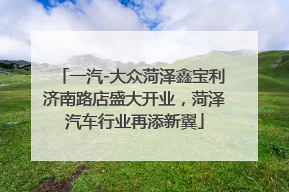 一汽-大众菏泽鑫宝利济南路店盛大开业，菏泽汽车行业再添新翼