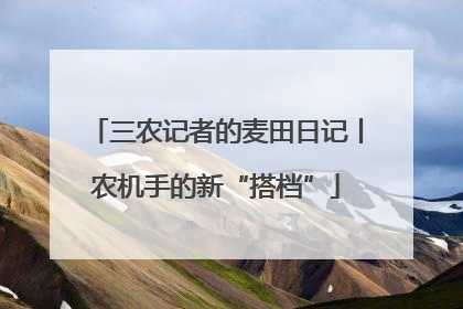 三农记者的麦田日记丨农机手的新“搭档”