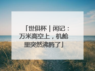 世俱杯｜闲记：万米高空上，机舱里突然沸腾了