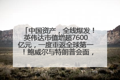 中国资产，全线爆发！英伟达市值增超7600亿元，一度重返全球第一！鲍威尔与特朗普会面，他们聊了什么？