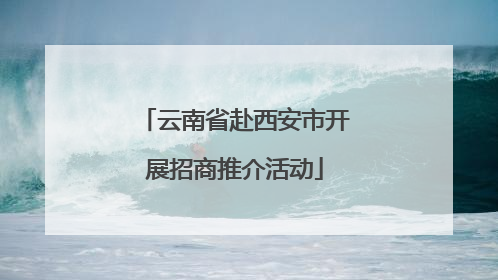 云南省赴西安市开展招商推介活动