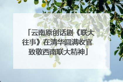 云南原创话剧《联大往事》在清华圆满收官 致敬西南联大精神