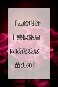 云岭时评丨警惕旅居同质化发展苗头④