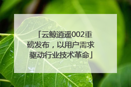 云鲸逍遥002重磅发布，以用户需求驱动行业技术革命