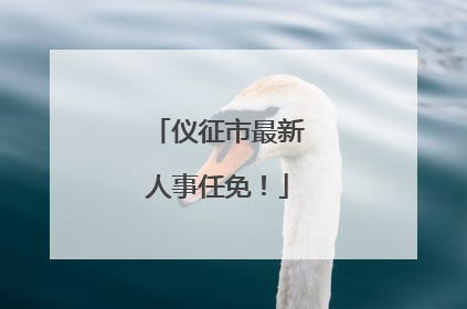 仪征市最新人事任免！