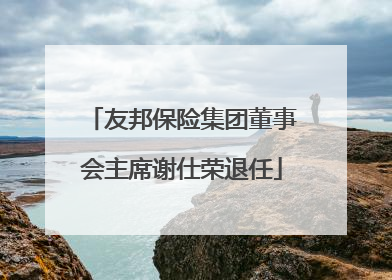 友邦保险集团董事会主席谢仕荣退任