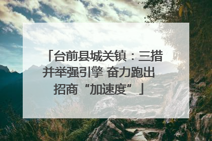 台前县城关镇：三措并举强引擎 奋力跑出招商“加速度”