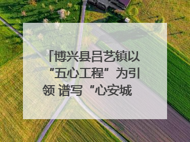博兴县吕艺镇以“五心工程”为引领 谱写“心安城市”建设新篇章