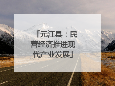 元江县：民营经济推进现代产业发展