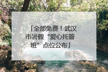 全部免费！武汉市暑假“爱心托管班”点位公布