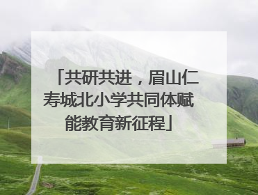 共研共进，眉山仁寿城北小学共同体赋能教育新征程