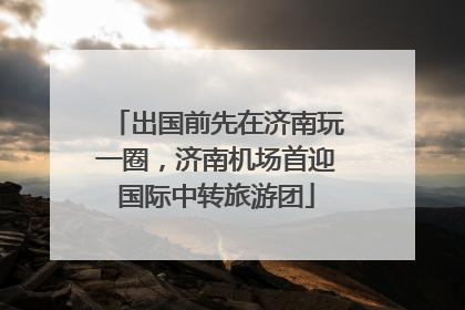出国前先在济南玩一圈，济南机场首迎国际中转旅游团