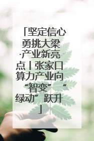 坚定信心 勇挑大梁·产业新亮点丨张家口算力产业向“智变”“绿动”跃升