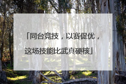 同台竞技，以赛促优，这场技能比武真硬核