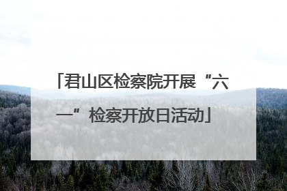 君山区检察院开展“六一”检察开放日活动