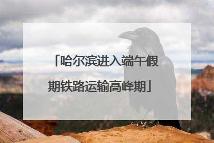 哈尔滨进入端午假期铁路运输高峰期