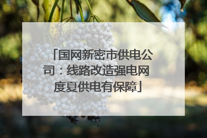 国网新密市供电公司：线路改造强电网 度夏供电有保障