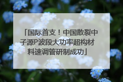 国际首支！中国散裂中子源P波段大功率超构材料速调管研制成功