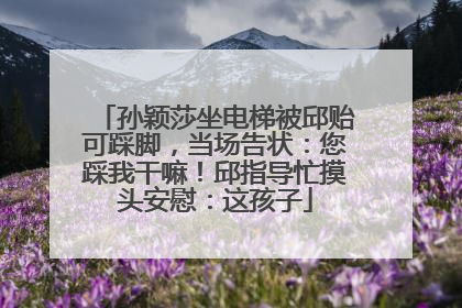 孙颖莎坐电梯被邱贻可踩脚，当场告状：您踩我干嘛！邱指导忙摸头安慰：这孩子