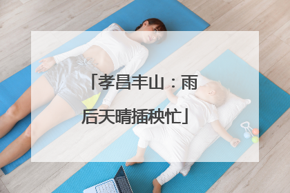 孝昌丰山：雨后天晴插秧忙