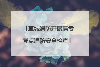 宜城消防开展高考考点消防安全检查