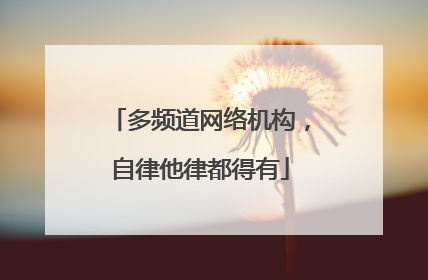 多频道网络机构，自律他律都得有