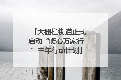 大栅栏街道正式启动“暖心万家行”三年行动计划