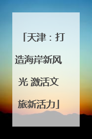 天津：打造海岸新风光 激活文旅新活力