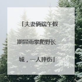 夫妻俩端午假期冒雨攀爬野长城，一人摔伤