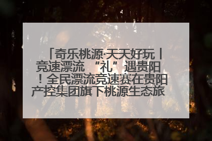奇乐桃源·天天好玩丨竞速漂流 “礼”遇贵阳！全民漂流竞速赛在贵阳产控集团旗下桃源生态旅游度假区举行